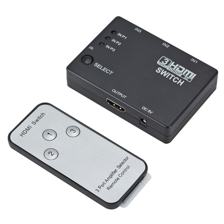 Full HD 1080P 3D HDMI 3x1 коммутатор с ИК-пультом дистанционного управления