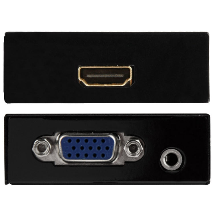 HD 1080P HDMI Mini VGA в HDMI Scaler Box Аудио Видео Цифровой Преобразователь Адаптер для ПК / HDTV