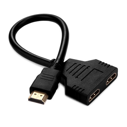 30 см 1080P HDMI-порт «папа» на 2 «мама» 1 вход 2 выхода разветвитель-адаптер-конвертер