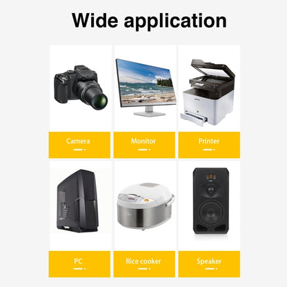 High Quality 2 Prong Style US Notebook AC Power Cord, Length: 1.5m