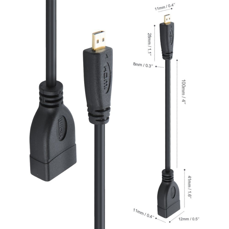 Кабель-адаптер Micro HDMI «папа» – HDMI «мама» 17 см
