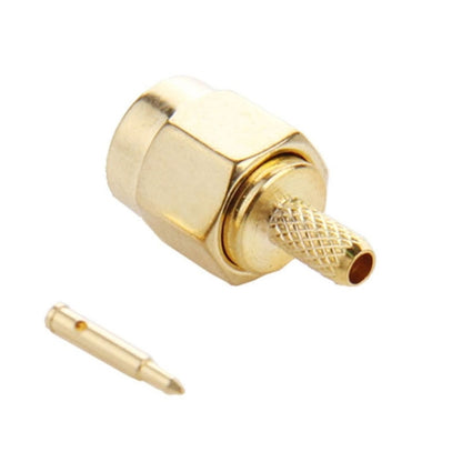 10 шт. позолоченных обжимных ВЧ-разъемов SMA Male Plug для кабелей RG174 / RG316 / RG188 / RG179