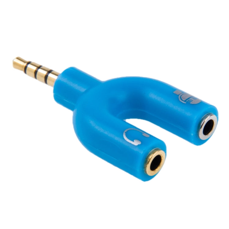 3,5 mm stereo vīriešu un 3,5 mm austiņu un mikrofona sieviešu sadalītāja adapteris