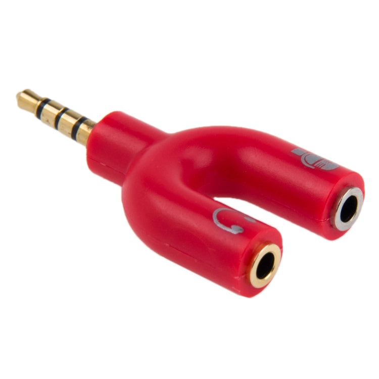 3,5 mm stereo vīriešu un 3,5 mm austiņu un mikrofona sieviešu sadalītāja adapteris
