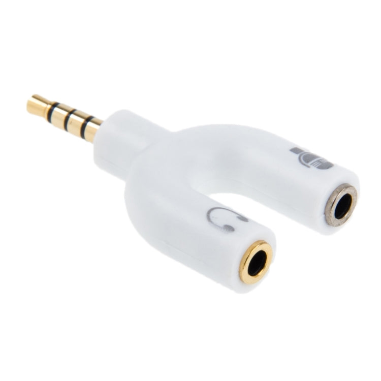 3,5 mm stereo vīriešu un 3,5 mm austiņu un mikrofona sieviešu sadalītāja adapteris