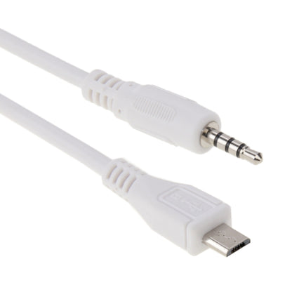 3,5 mm vīriešu un Micro USB vīriešu audio AUX kabelis, garums: aptuveni 50 cm
