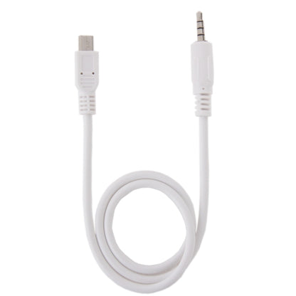 3,5 mm vīriešu un mini USB vīriešu audio AUX kabelis, garums: aptuveni 50 cm