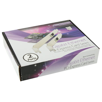 Адаптер платы контроллера PCI-Express Dual Gigabit Ethernet, 2 порта RJ45 10/100/1000 BASE-T (IO-PCE8111-2GLAN)