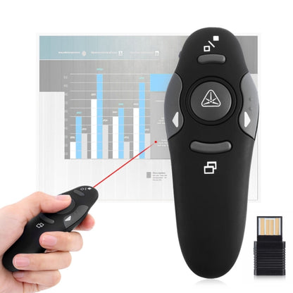 Мультимедийный презентер с лазерной указкой и USB-приемником для проектора/ПК/ноутбука, дальность управления: 15 м