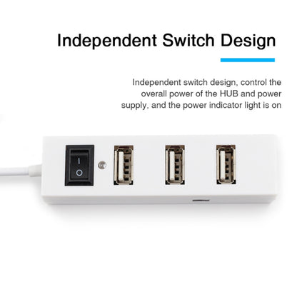 4 Ports USB HUB 2.0 USB Splitter Adapter with Switch