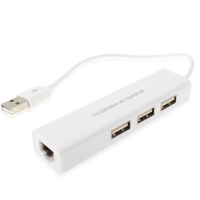 Сетевой адаптер Ethernet LAN с 1 портом USB и 3 портами USB-концентратора на гнездо RJ45