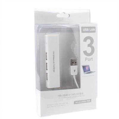1 porta USB tīkla adaptera karte ar 3 portu USB centrmezglu un RJ45 Ethernet tīkla adaptera karti