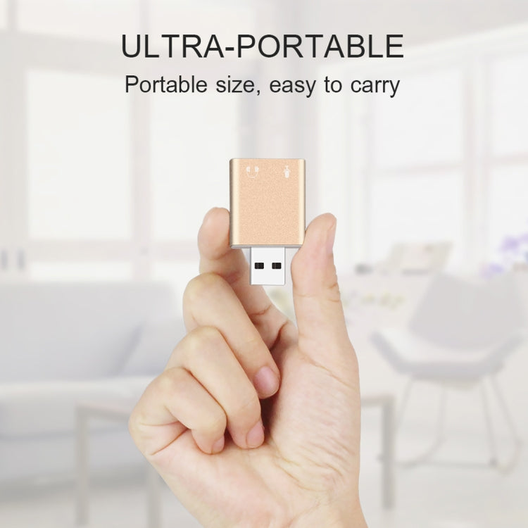 Алюминиевый корпус, внешняя USB-звуковая карта с разъемом 3,5 мм, HIFI Magic Voice 7.1-канальный адаптер, бесплатный привод для компьютера, настольного компьютера, колонок, гарнитуры, микрофона