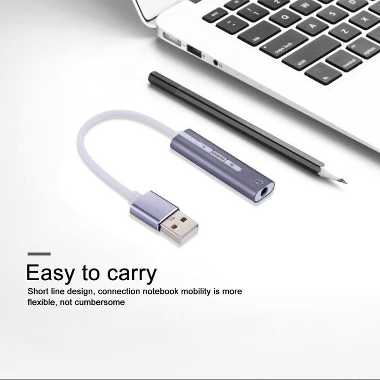 Алюминиевый корпус, внешняя USB-звуковая карта с разъемом 3,5 мм, HIFI Magic Voice 7.1-канальный адаптер, бесплатный привод для компьютера, настольного компьютера, колонок, гарнитуры
