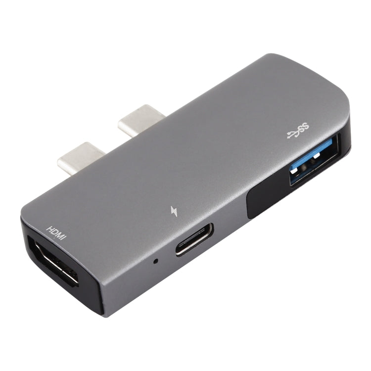 Двойной порт USB-C/Type-C на PD + USB 3.0 + многофункциональный удлинительный концентратор-адаптер HDMI