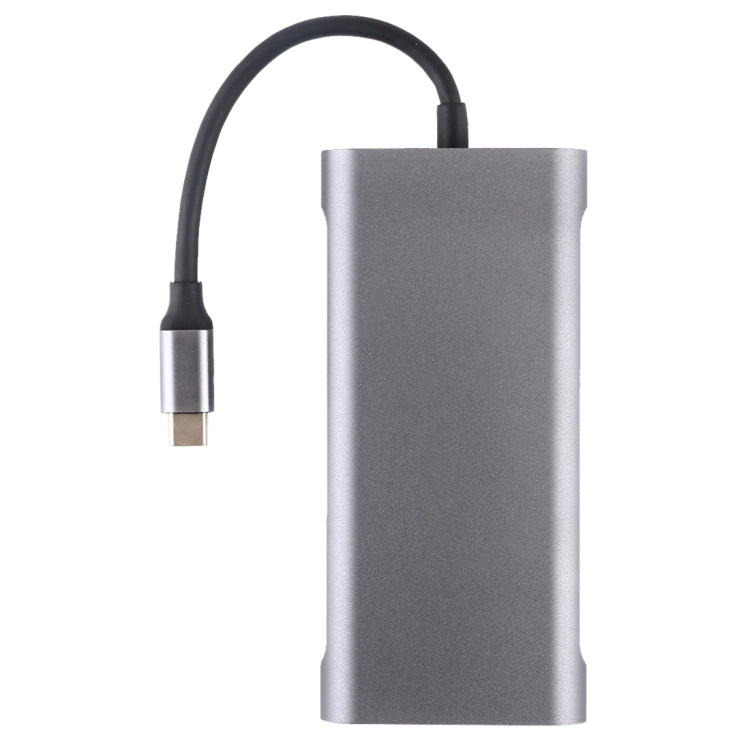 11 in 1 VGA + LAN Port + 4 x USB 3.0 + SD / TF Card + HDMI + Audio Port + USB-C / Type-C Female to USB-C / Type-C HUB Adapter