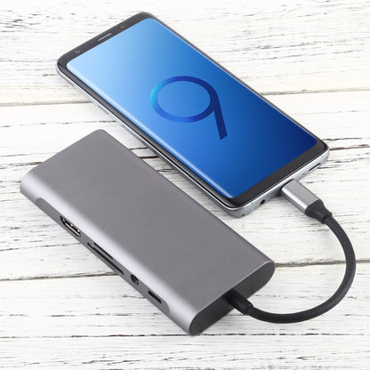 11 in 1 VGA + LAN Port + 4 x USB 3.0 + SD / TF Card + HDMI + Audio Port + USB-C / Type-C Female to USB-C / Type-C HUB Adapter