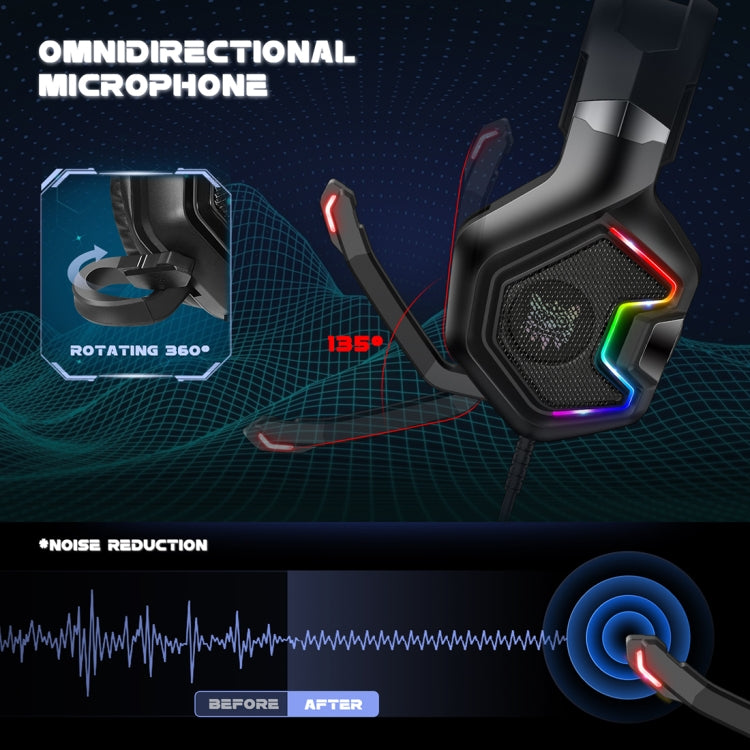 ONIKUMA K10 PRO Проводная игровая гарнитура с микрофоном