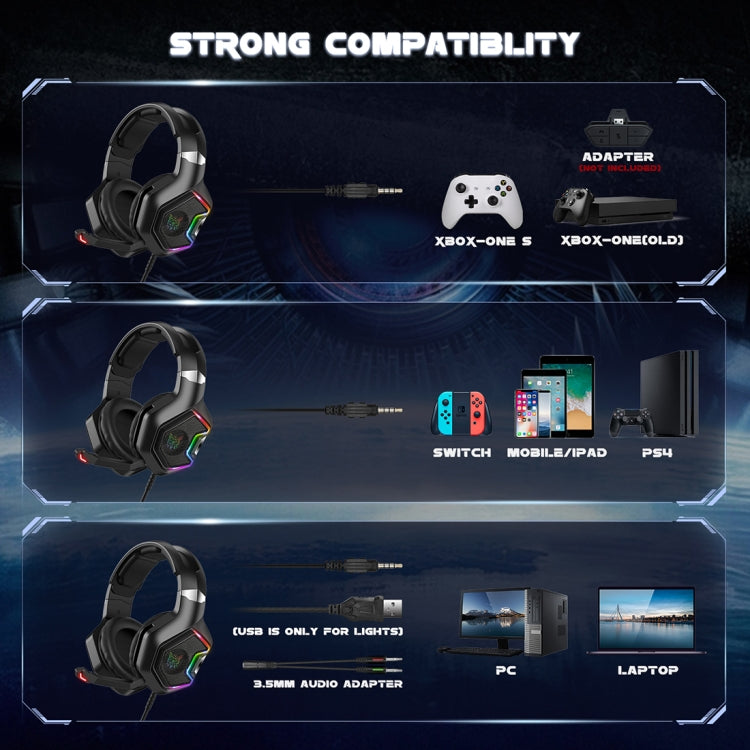 ONIKUMA K10 PRO Проводная игровая гарнитура с микрофоном