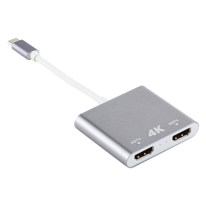 4K Ultra HD divkāršā HDMI saskarnes izeja uz USB-C/C tipa adapteri