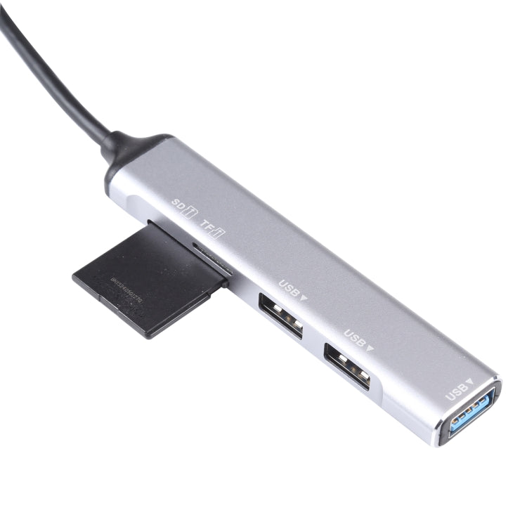 5-в-1 USB 3.0 для SD/TF карт + 3 порта USB 3.0 Многофункциональная док-станция-концентратор