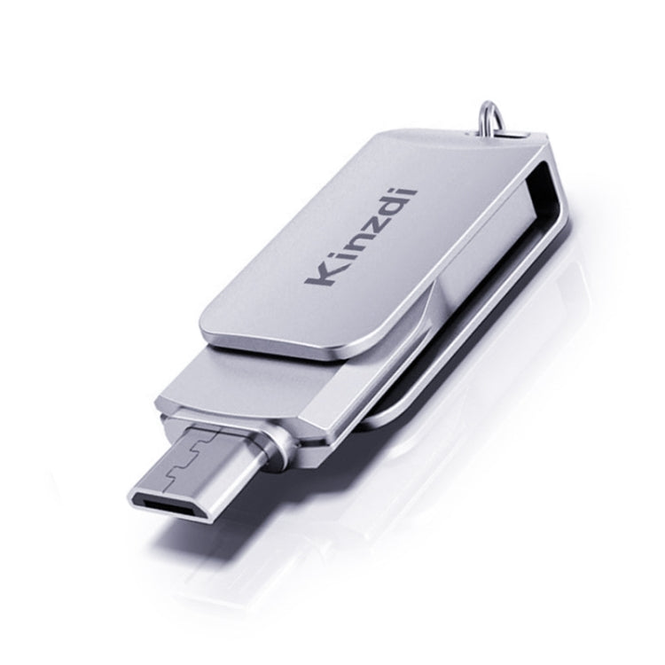 Флеш-диск Kinzdi 32 ГБ USB + Type-C с металлическим креплением V8