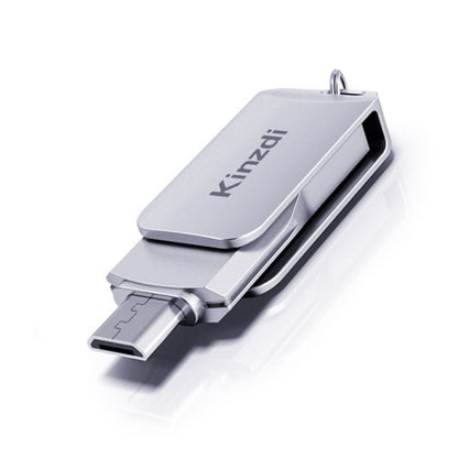 Флеш-диск Kinzdi 32 ГБ USB + Type-C с металлическим креплением V8