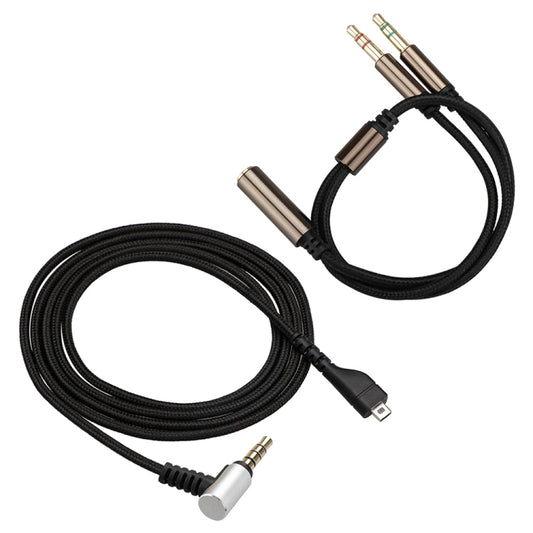 ZS0135 2 в 1 для наушников SteelSeries Arctis 3 / 5 / 7 аудиокабель + кабель-адаптер для наушников