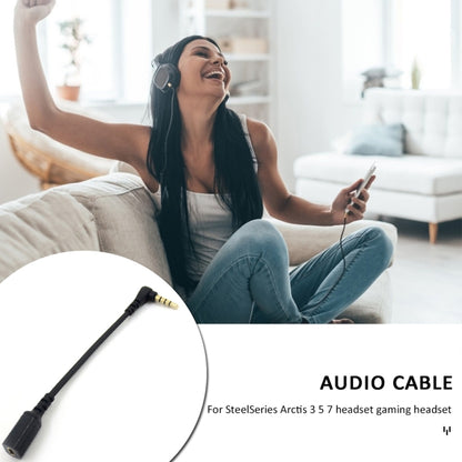 ZS0167 3,5 mm adaptera kabelis Steelseries Arctis 3 5 7 austiņām