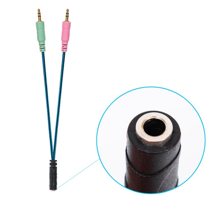 ZS0158 Taisns spraudnis + adaptera kabelis Spēļu austiņu audio kabelis SteelSeries Arctis 3 / 5 / 7 austiņām