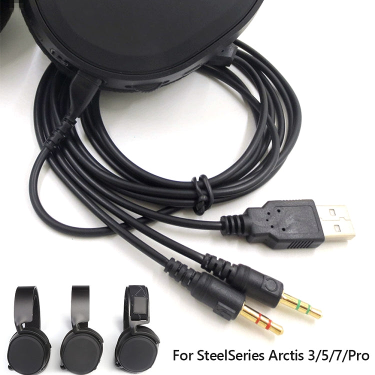 Аудиокабель для наушников ZS0224 с 3-контактным разъемом для SteelSeries Arctis 3 / 5 / 7 / Pro