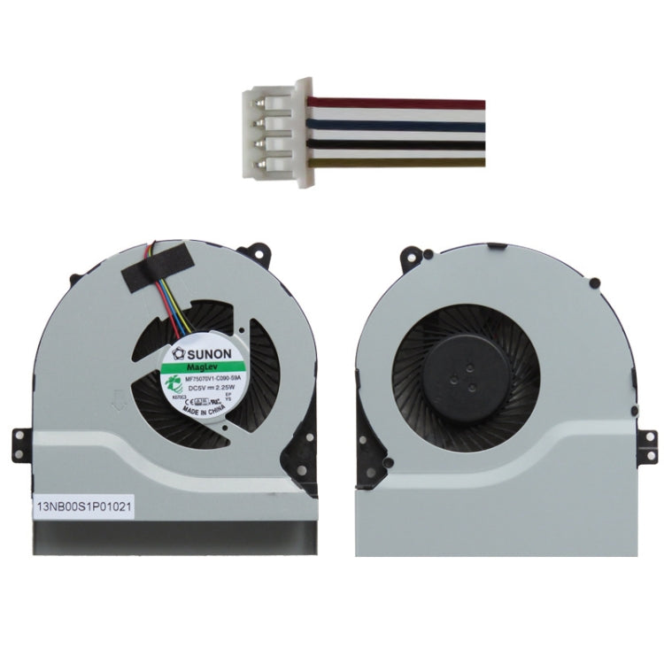 1,56 W klēpjdatora radiatora dzesēšanas ventilators procesora dzesēšanas ventilatoram ASUS X550V / X450