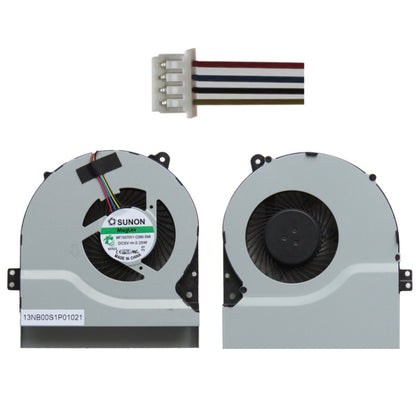 1,56 W klēpjdatora radiatora dzesēšanas ventilators procesora dzesēšanas ventilatoram ASUS X550V / X450