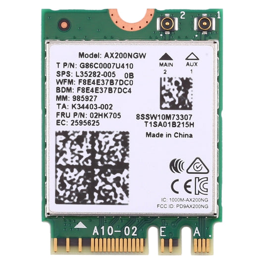 Двухдиапазонная беспроводная сетевая карта AX200 2400 Мбит/с AX200NGW NGFF M.2 Bluetooth 5.0 Wi-Fi 2.4G/5G 802.11 ac/ax