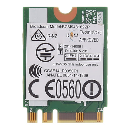 Беспроводная сетевая карта BCM943162ZP для Lenovo E450 E550 E455 E555 M50-70 M50-80 G70-70 G70-80 Z70-80 G50-30 G50-45 G50-70