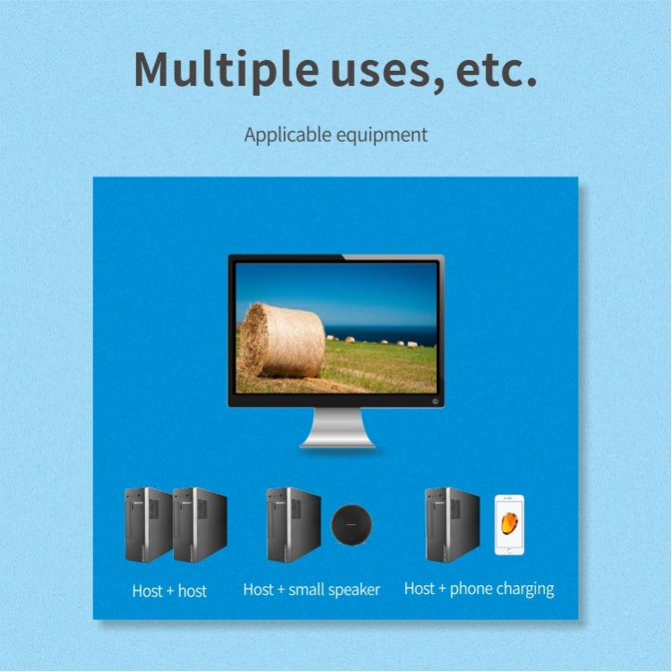 USB-коммутатор 2x4, 2 порта, ПК, совместное использование 4 устройств для принтера, клавиатуры, мыши, монитора