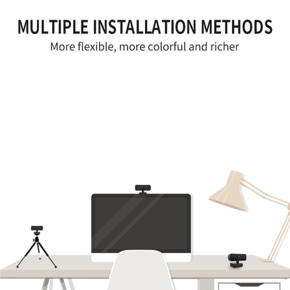 C3 400W Pixels 2K Resolution Auto Focus HD 1080P Webcam 360 Rotation For Live Broadcast Video Conference Work WebCamera With Mic USB Driver-free