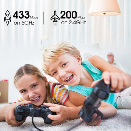 Адаптер USB WIFI EDUP EP-AC1651, 650 Мбит/с, двухдиапазонный, 5G/2,4 ГГц, внешняя беспроводная сетевая карта, приемник Wi-Fi Dongle для ноутбука Windows MacOS