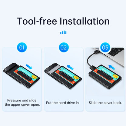 Корпус для жесткого диска ORICO 2580U3 2,5 дюйма USB 3.0 SATA, классический мобильный жесткий диск