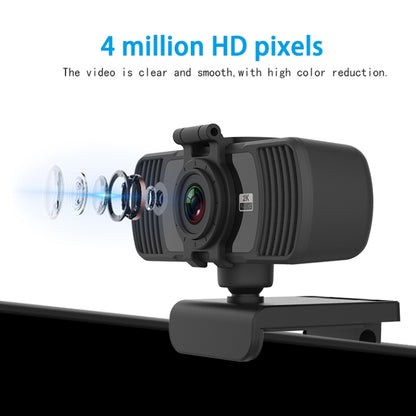 Richwell PC-06 Mini 4,0-мегапиксельная HD-веб-камера с автофокусом, вращением на 360 градусов и микрофоном с шумоподавлением