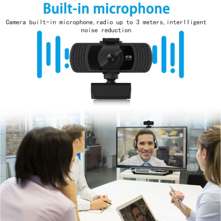 Richwell PC-06 Mini 4,0-мегапиксельная HD-веб-камера с автофокусом, вращением на 360 градусов и микрофоном с шумоподавлением