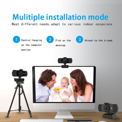 Richwell PC-06 Mini 4,0-мегапиксельная HD-веб-камера с автофокусом, вращением на 360 градусов и микрофоном с шумоподавлением
