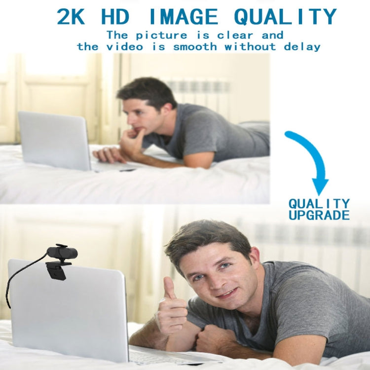 Веб-камера B1 с разрешением 4 миллиона пикселей 2K HD 1080P, вращением на 360 градусов, микрофоном и штативом