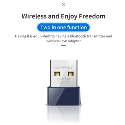 COMFAST CF-723B Mini 2 в 1 USB Bluetooth WiFi адаптер приемник беспроводной сетевой карты 150 Мбит/с