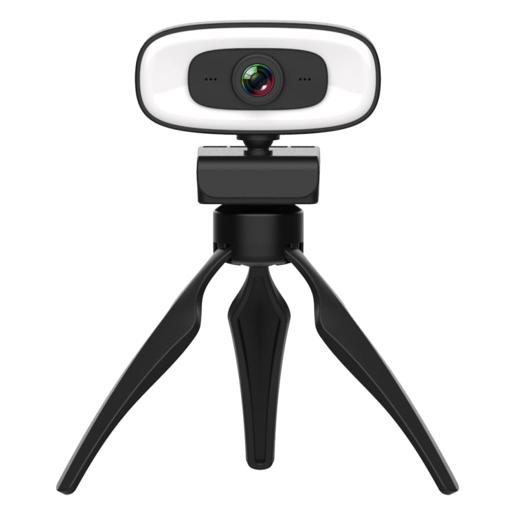 C10 2K HD bez kropļojumiem, 360 grādu rotācija, trīs ātrumu aizpildījuma gaisma, USB brīvas atmiņas tīmekļa kameras, iebūvēts skaidrāks mikrofons.