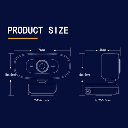 C10 2K HD bez kropļojumiem, 360 grādu rotācija, trīs ātrumu aizpildījuma gaisma, USB brīvas atmiņas tīmekļa kameras, iebūvēts skaidrāks mikrofons.