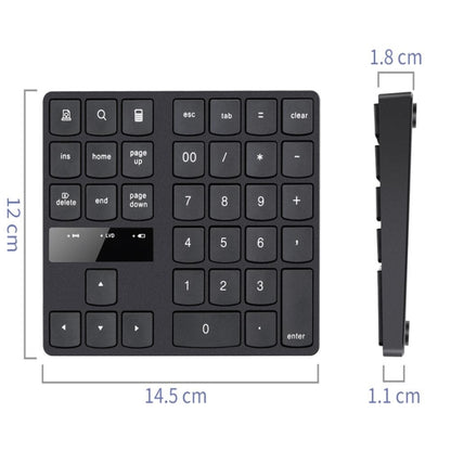 Беспроводная цифровая клавиатура USB 2.4G с 35 клавишами для зарядки, мини-цифровая клавиатура для ноутбука