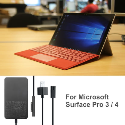 Зарядное устройство переменного тока 36 Вт 12 В 2,58 А / 5 В 1 А для Microsoft Surface Pro 3 / 4, вилка США