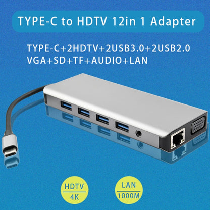 WS-04 12-in-1 Type-C Notebook Multi-function Docking Station