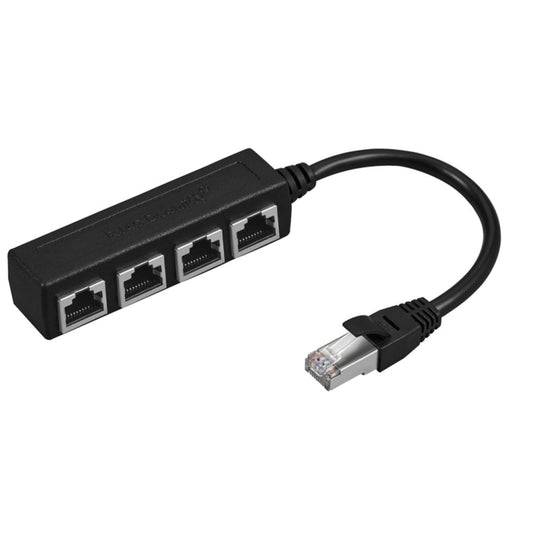 Адаптер-разветвитель Ethernet с 1 штырьковым и 4 гнездовыми разъемами